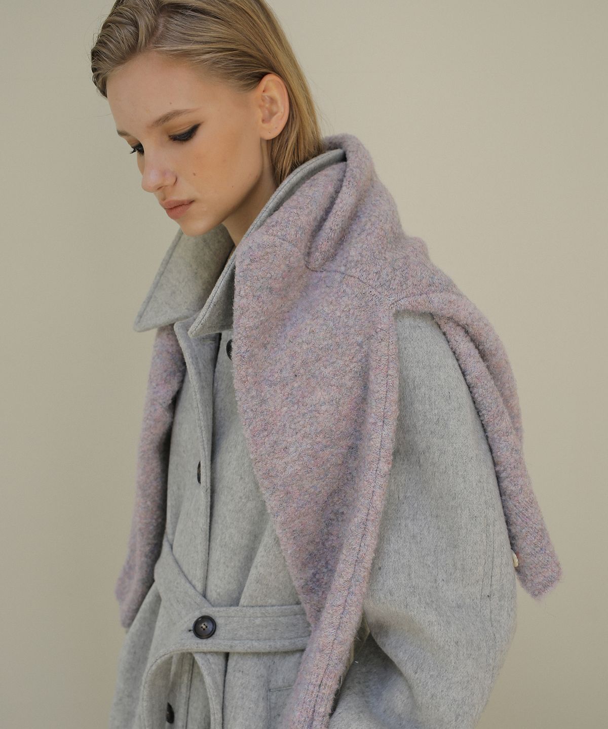 폴앤앨리스(PAUL&ALICE) RAGLAN WOOL COAT / GREY