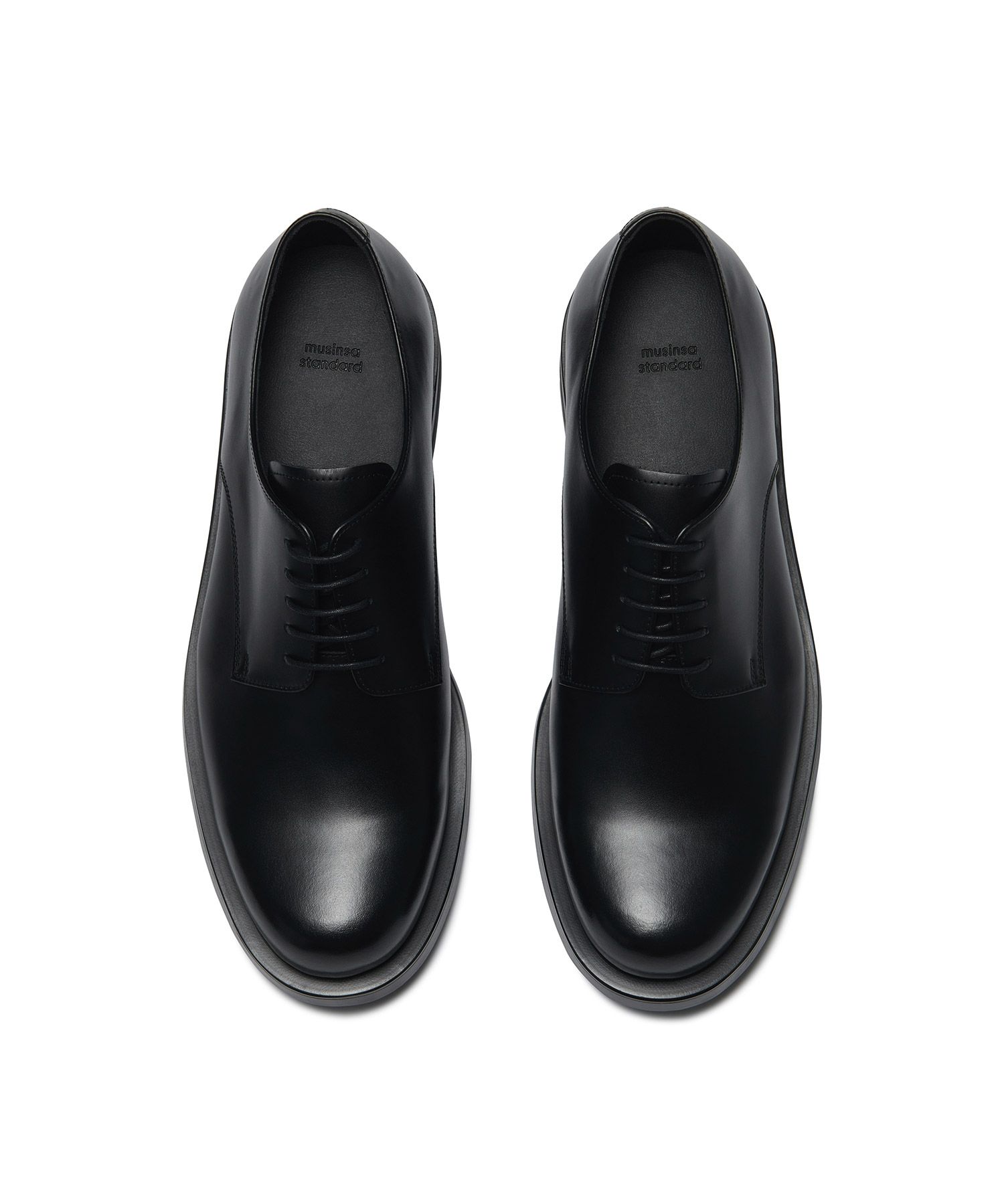 MUSINSA STANDARD ラウンドダービーシューズ MUSINSA公式 | MUSINSA STANDARD Round Derby Shoes_Black