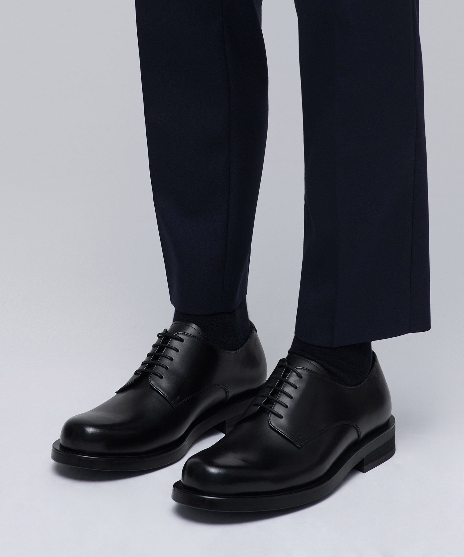 MUSINSA STANDARD ラウンドダービーシューズ MUSINSA公式 | MUSINSA STANDARD Round Derby Shoes_Black