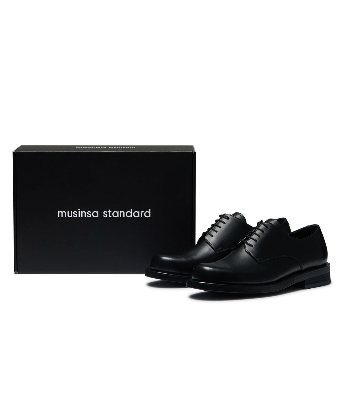 무신사 스탠다드(MUSINSA STANDARD) 라운드 더비 슈즈 [블랙]