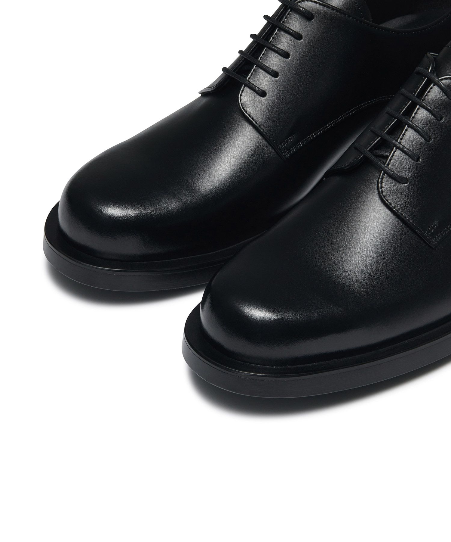 MUSINSA公式 | MUSINSA STANDARD Round Derby Shoes_Black