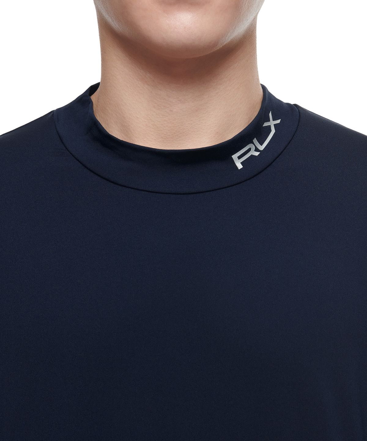 폴로 랄프 로렌 골프(POLO RALPH LAUREN GOLF) 커스텀 슬림핏 모크넥 셔츠 - 네이비