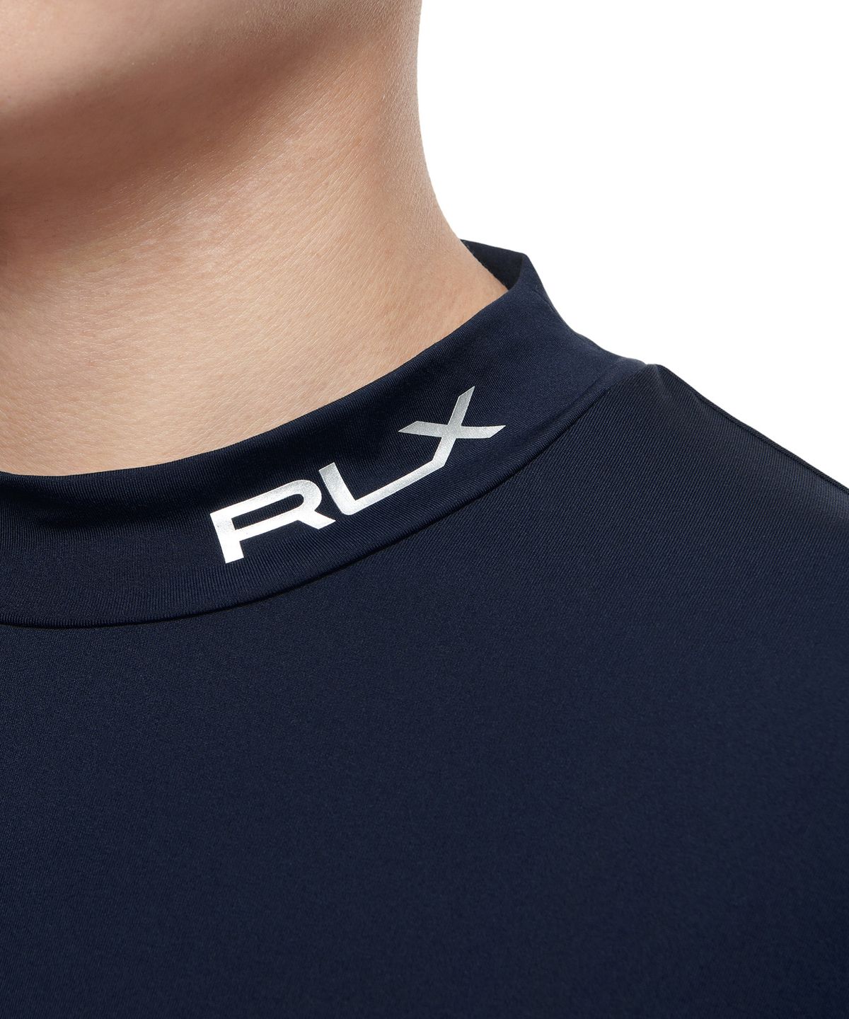 폴로 랄프 로렌 골프(POLO RALPH LAUREN GOLF) 커스텀 슬림핏 모크넥 셔츠 - 네이비