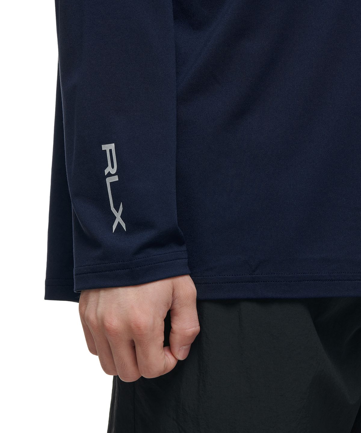 폴로 랄프 로렌 골프(POLO RALPH LAUREN GOLF) 커스텀 슬림핏 모크넥 셔츠 - 네이비