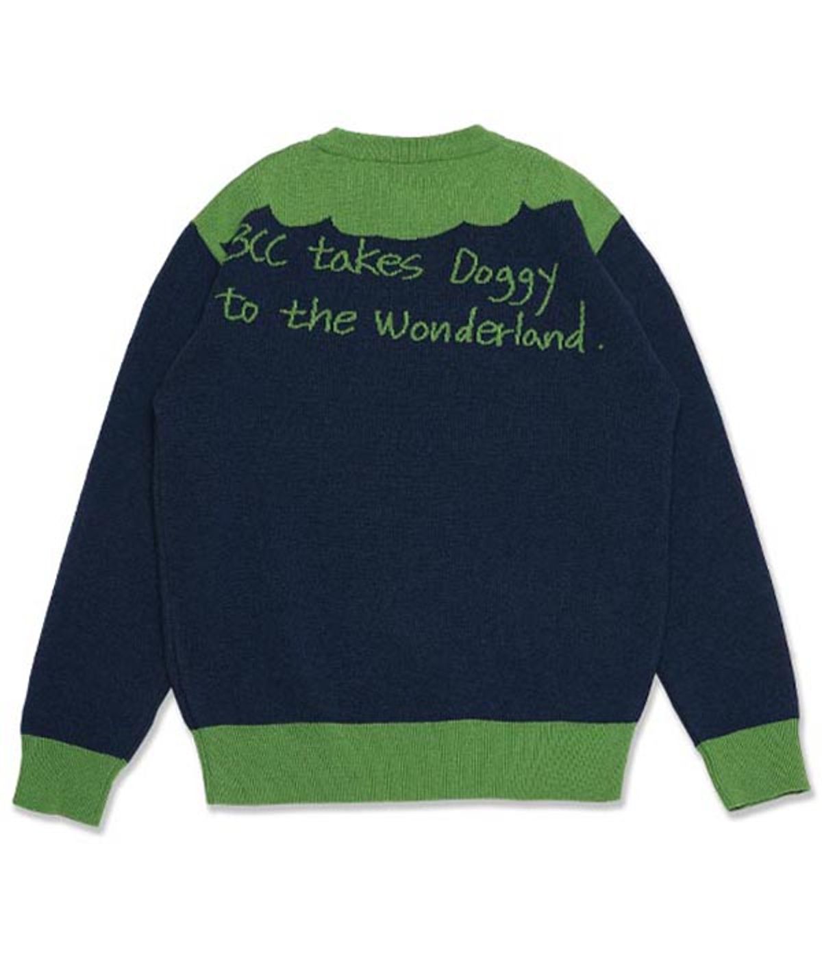 유쓰배쓰(YOUTHBATH) GENTLEMAN DOGGY KNIT_PEACOCK GREEN