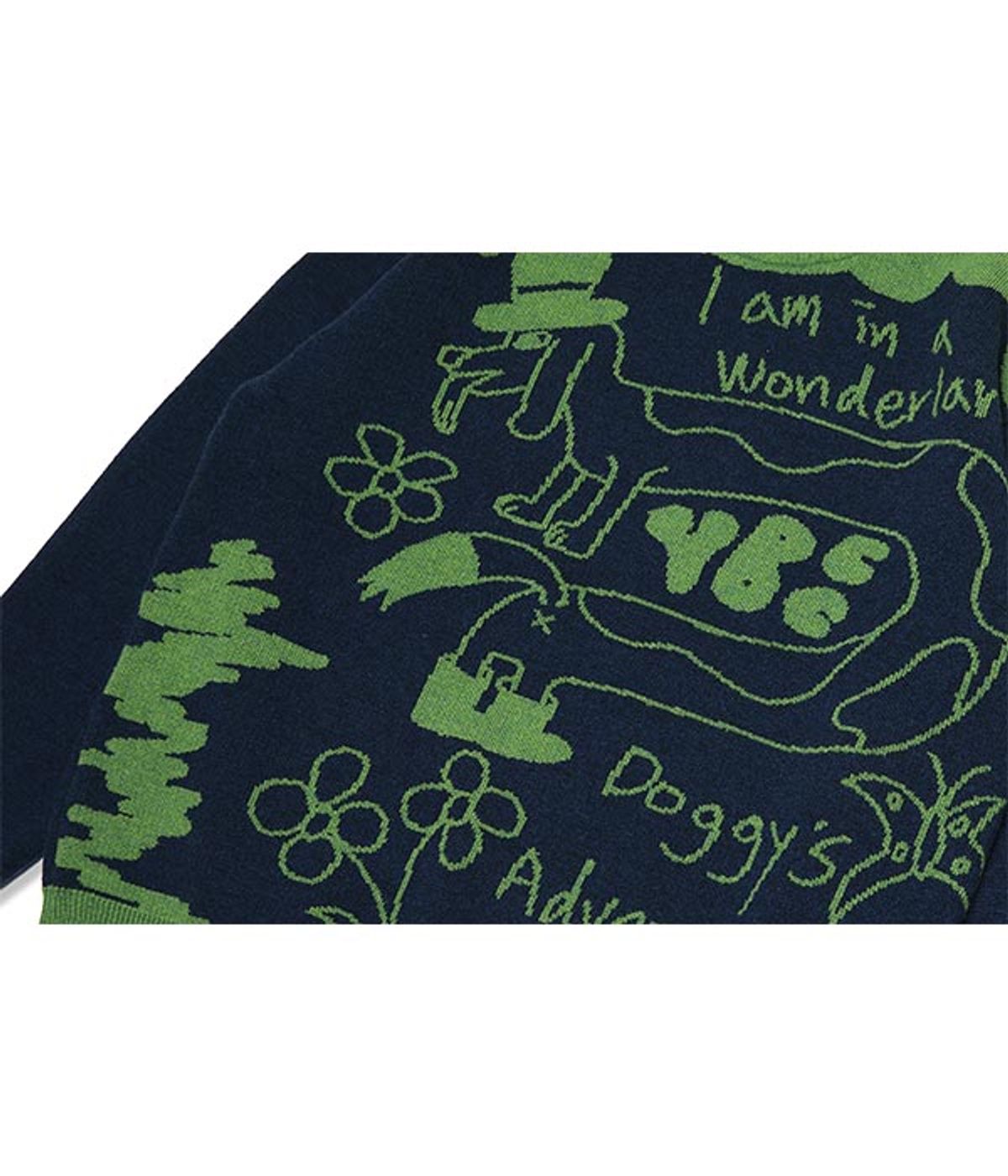 유쓰배쓰(YOUTHBATH) GENTLEMAN DOGGY KNIT_PEACOCK GREEN