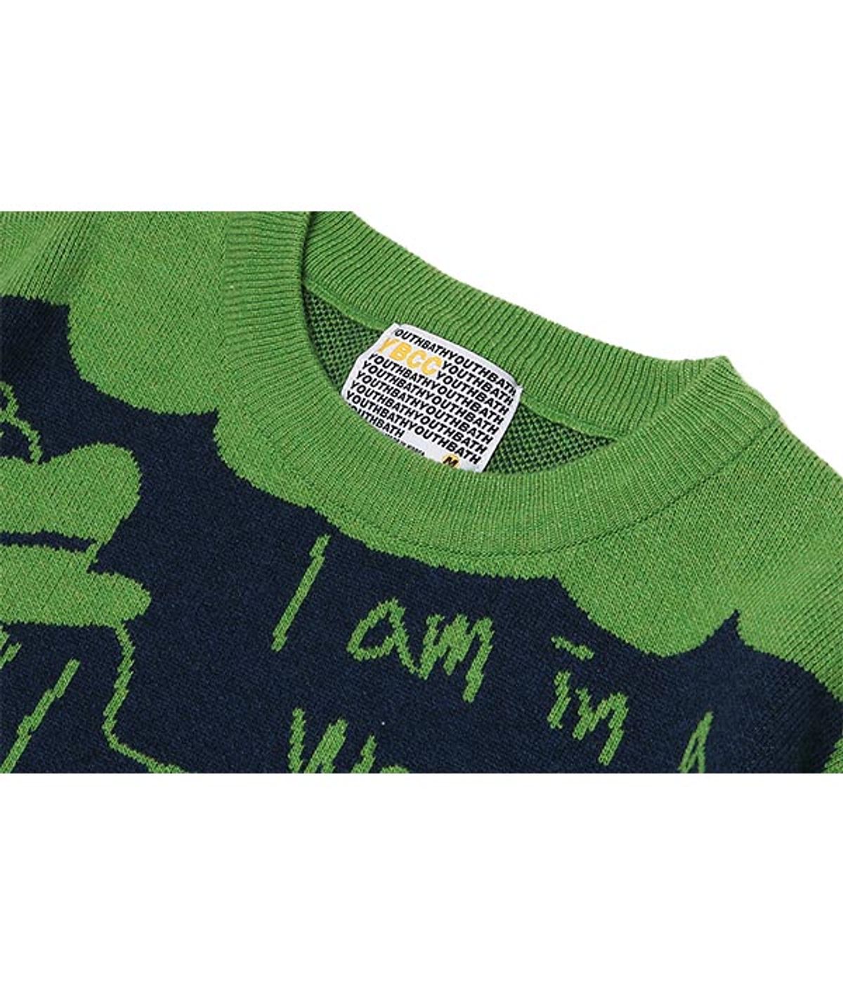 유쓰배쓰(YOUTHBATH) GENTLEMAN DOGGY KNIT_PEACOCK GREEN