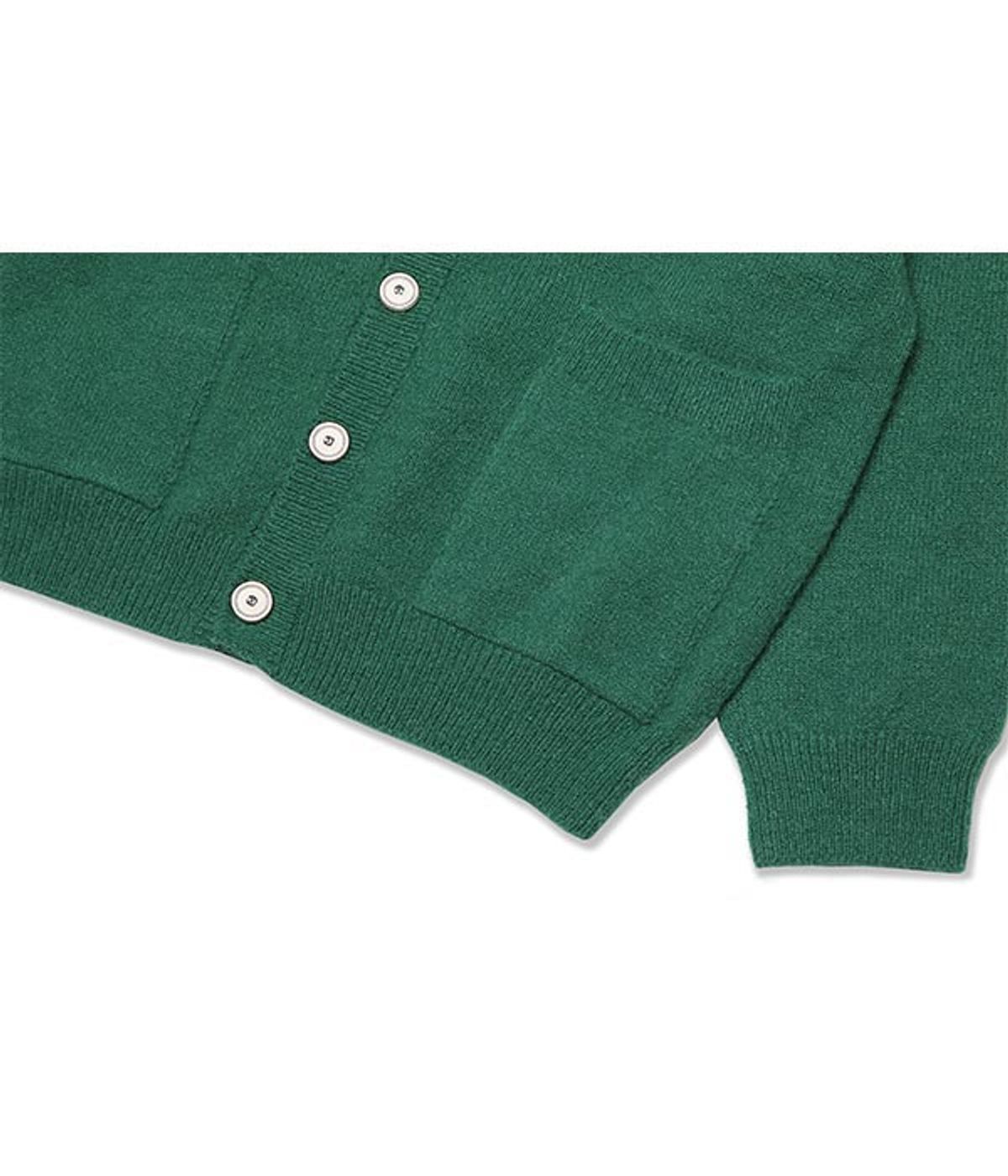 유쓰배쓰(YOUTHBATH) ALPACA BASIC CARDIGAN_GREEN