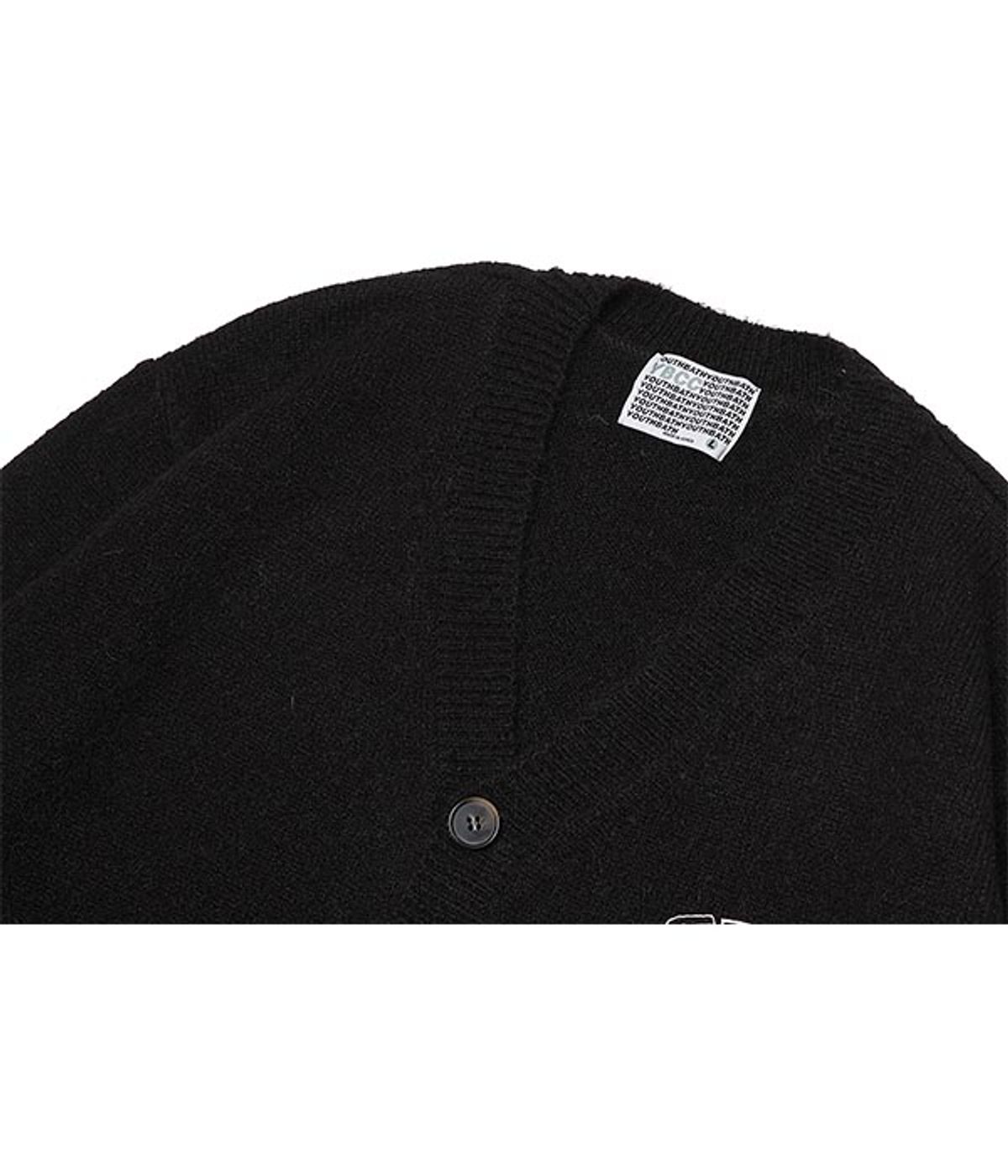 유쓰배쓰(YOUTHBATH) ALPACA BASIC CARDIGAN_BLACK