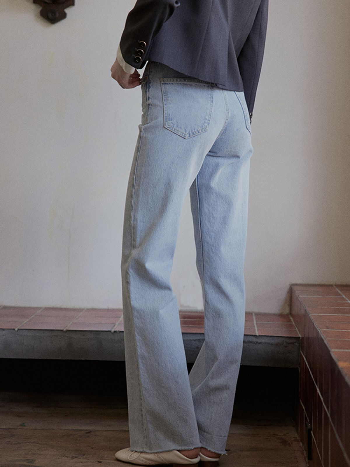 프라우드 마리(PROUD MARY) Mary chic straight fit denim pants