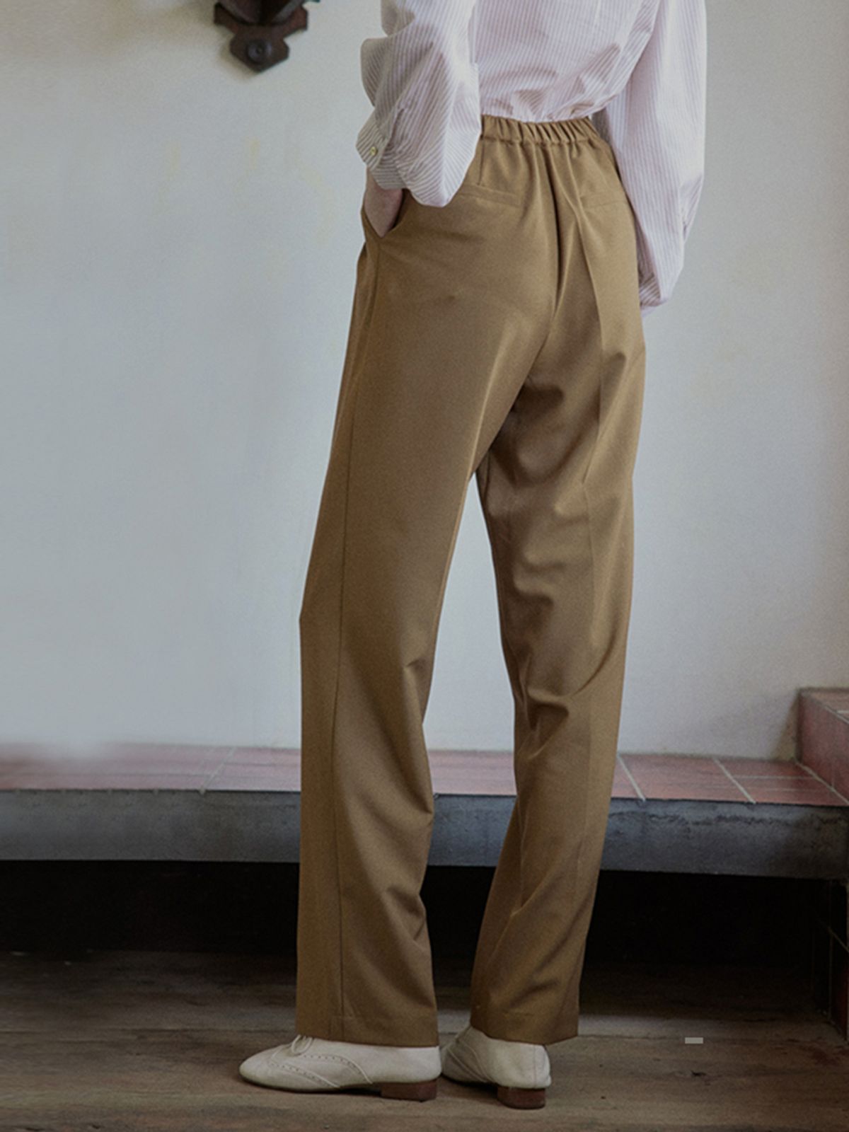 프라우드 마리(PROUD MARY) Mary wide straight two-tuck pants