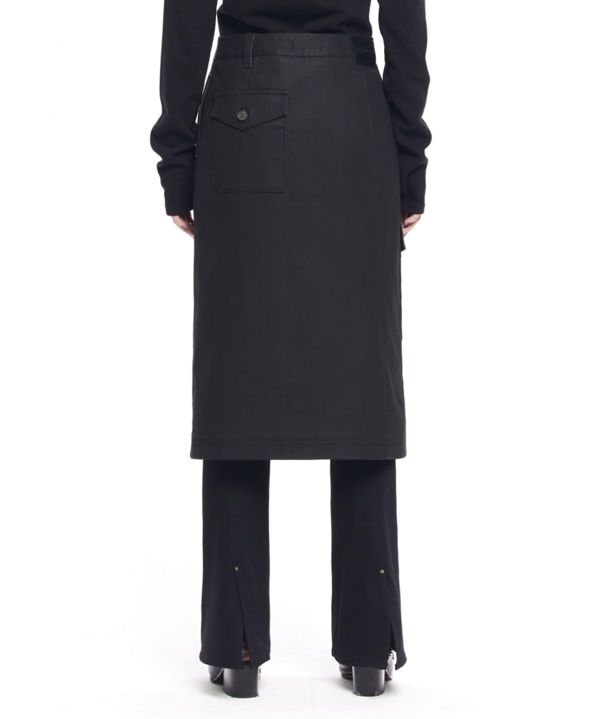메종미네드(MAISON MINED) (W) DARKNESS OVER WRAP SKIRT