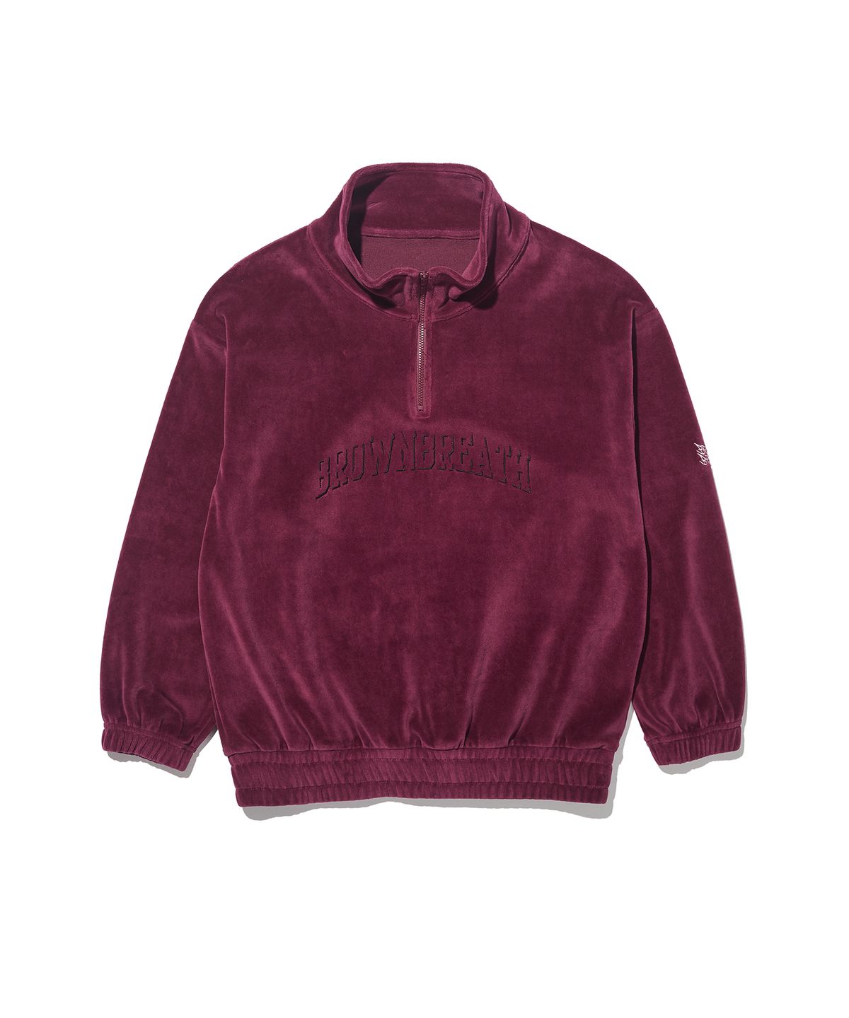 브라운브레스 키즈(BROWNBREATH KIDS) KIDS VELOUR ANORAK - CHERRY