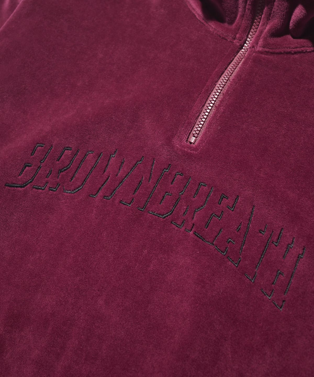 브라운브레스 키즈(BROWNBREATH KIDS) KIDS VELOUR ANORAK - CHERRY
