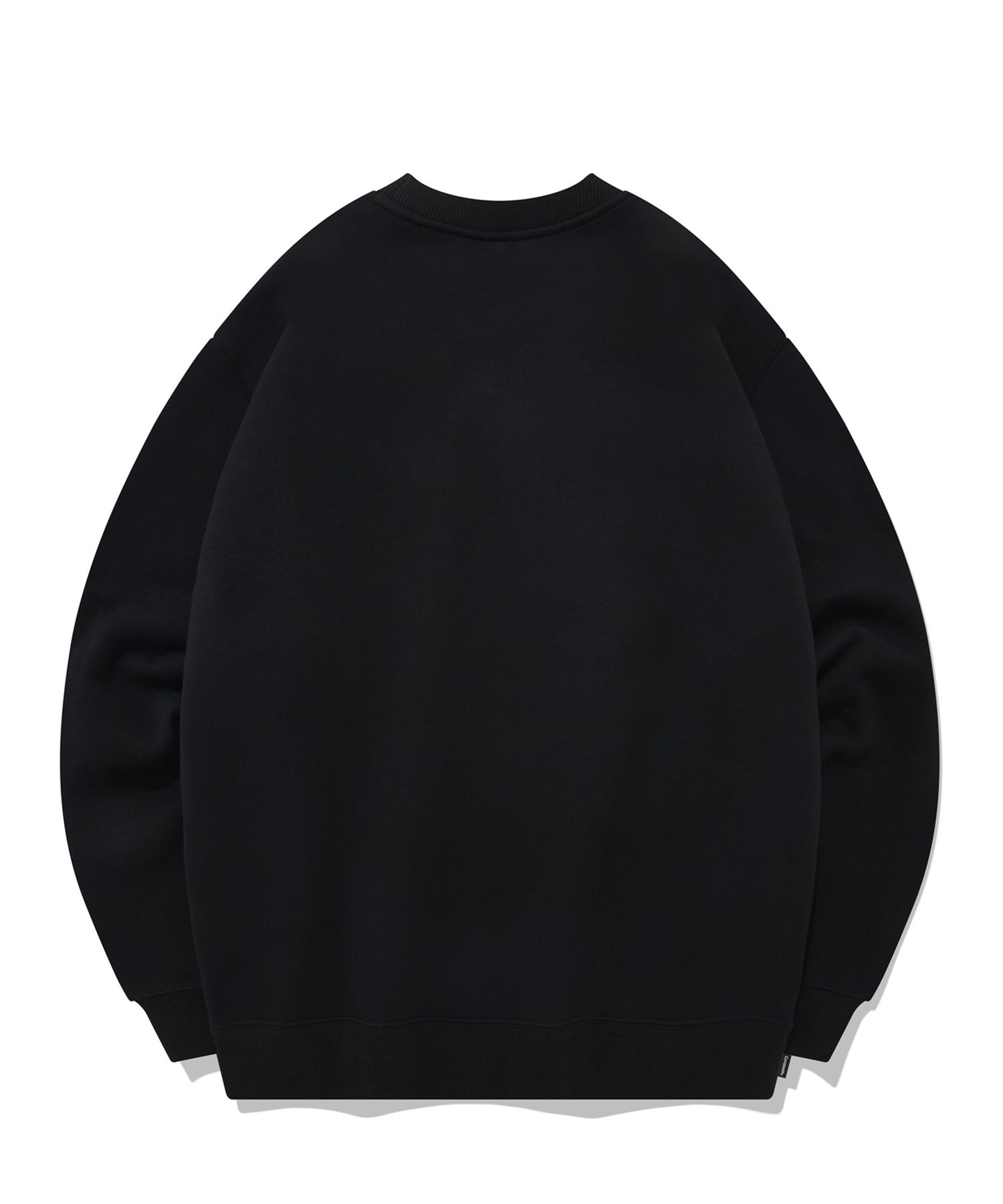 MUSINSA | COVERNAT Big arch logo brushed sweatshirt black
