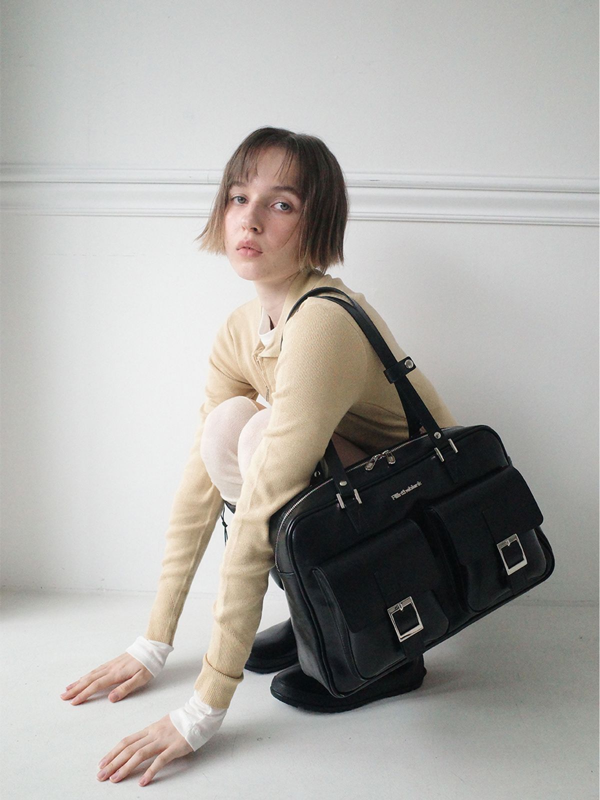 필인더블랭크(FILLINTHEBLANK) PK Shoulder Bag (black)