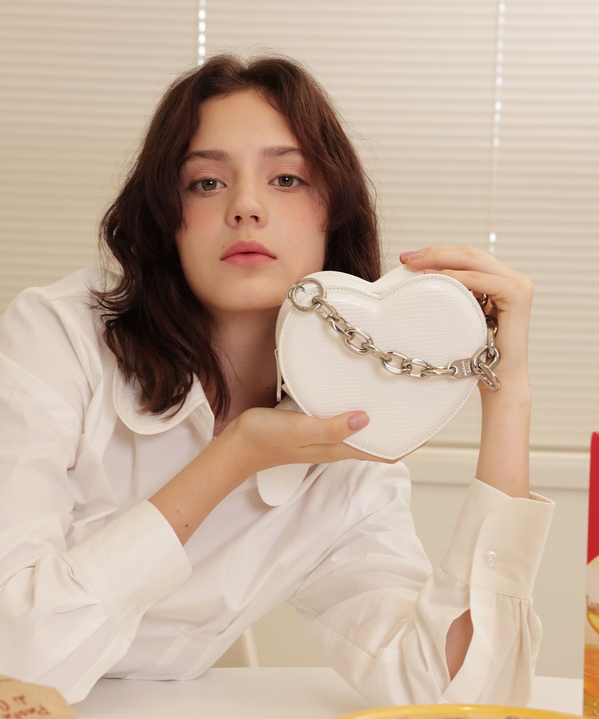 러브참(LOVECHARM) [아도르 하트백_리자드] Adore Heart Bag_Lizard