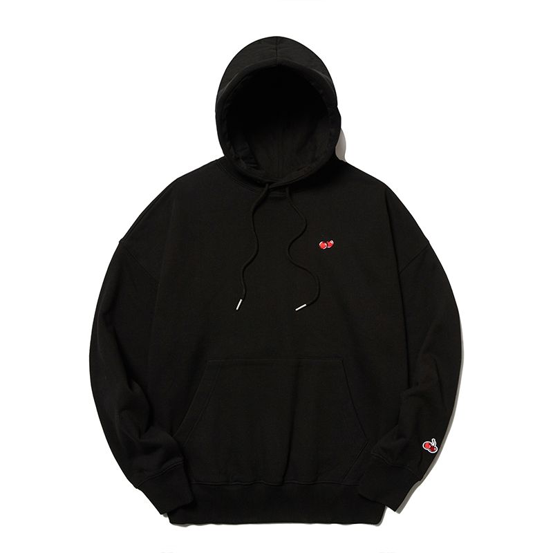 MUSINSA | KIRSH Small Cherry Hoodie [Black]