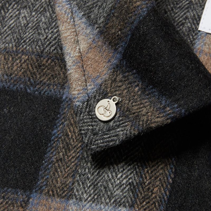 MUSINSA公式 | KIRSH Small Check Crop Jacket [Grey]