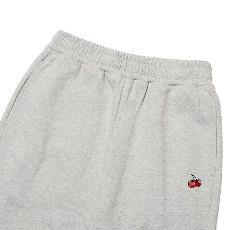 MUSINSA公式 | KIRSH Small Cherry Jogger Pants [Melange Gray]