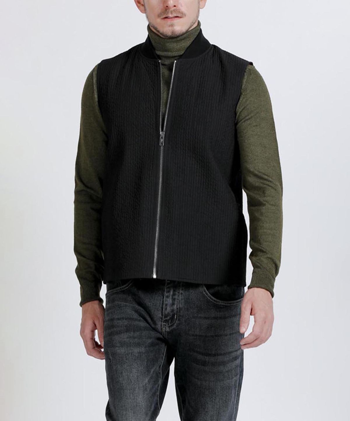 빠니깔레(PANICALE) 미니멀 퀼팅 코튼 나일론 베스트 3COLOR