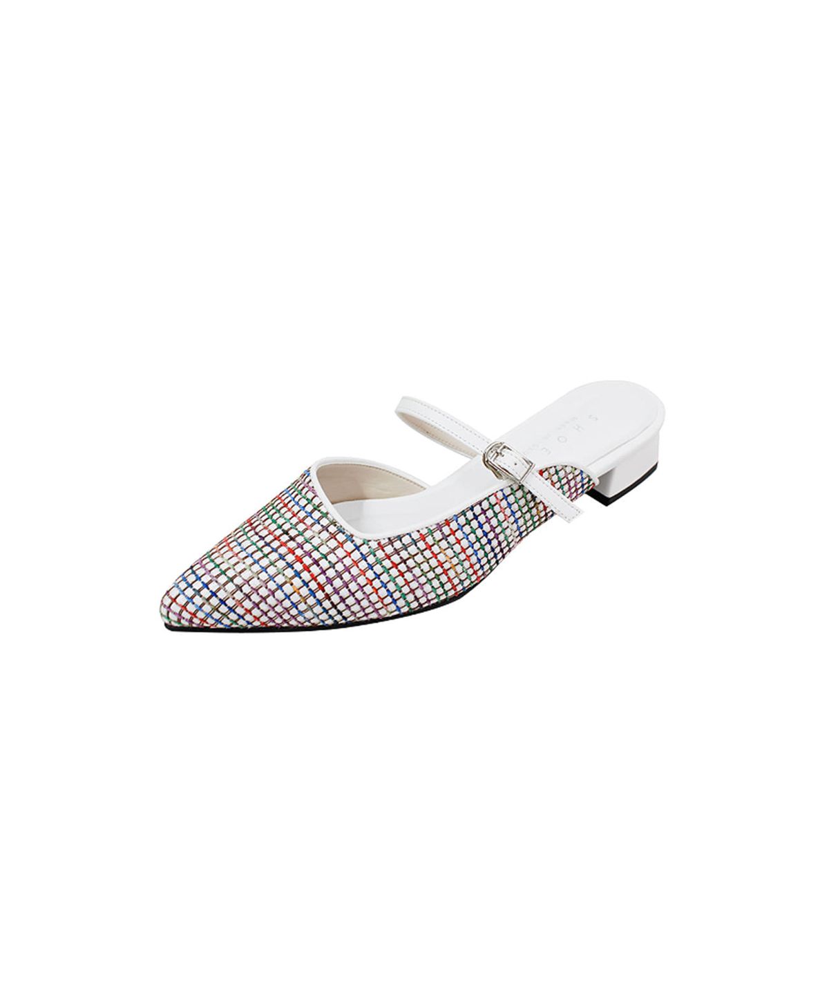 슈하이(SHOEHI) 컬러 체크 블로퍼 L0301 (2 Colors)