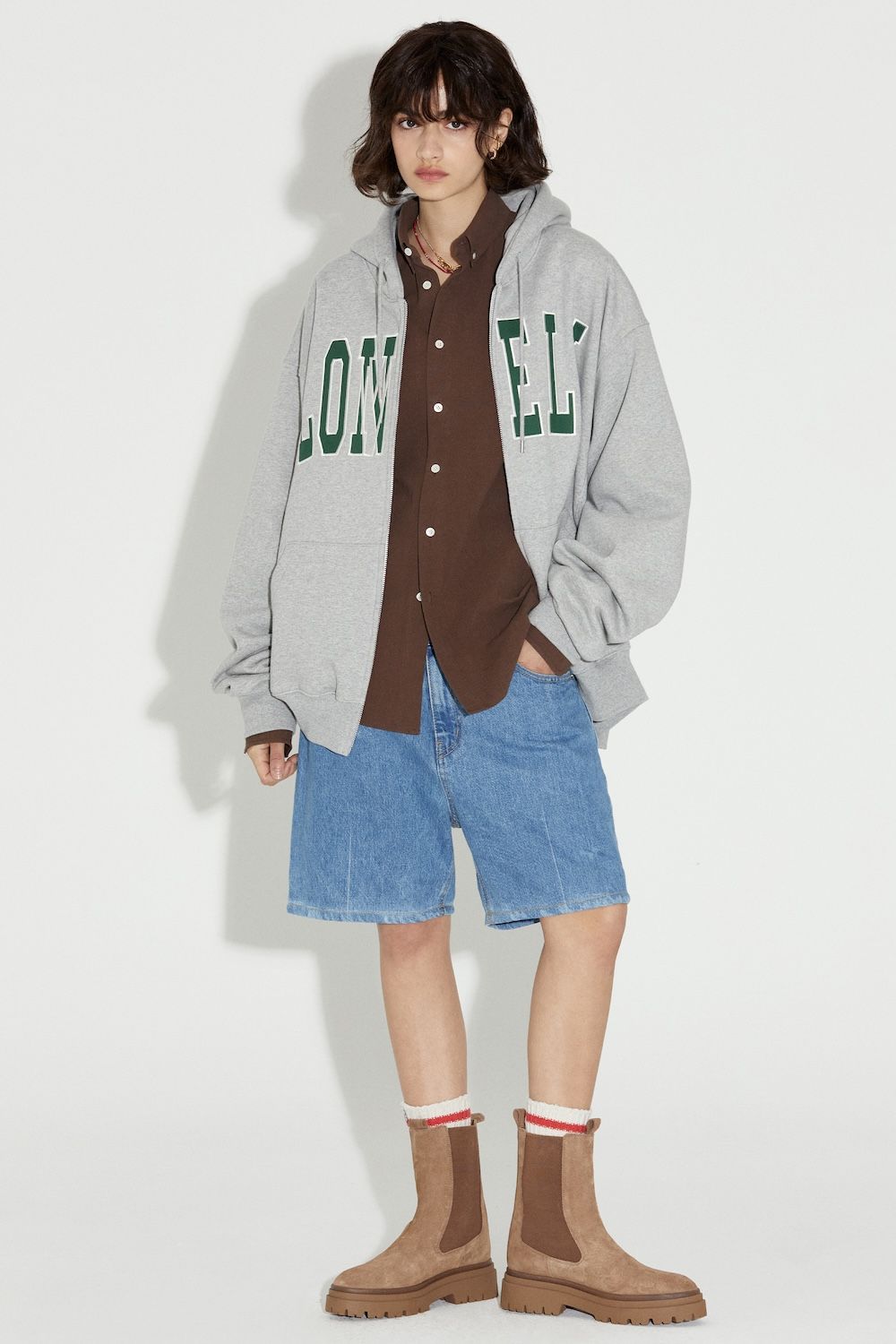 ★送料・関税込★nohant★LONELY/LOVELY FLUFF HOODIE GRAY MUSINSA | NOHANT LONELY/LOVELY FLUFF HOODIE ZIP-UP GRAY