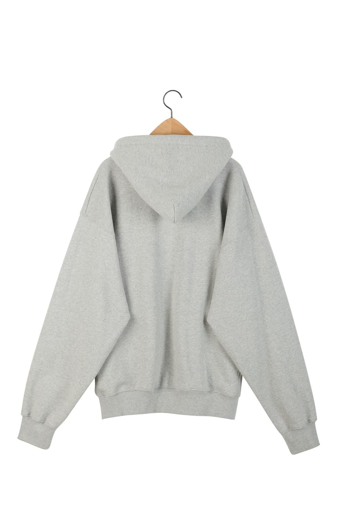 노앙(NOHANT) LONELY/LOVELY FLUFF HOODIE ZIP-UP GRAY