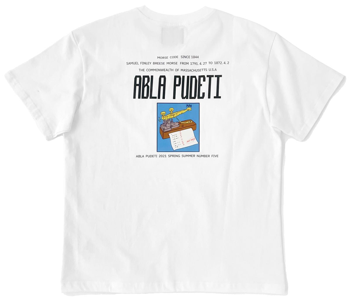 아블라 푸데티(ABLA PUDETI) 모스코드 반팔티셔츠
