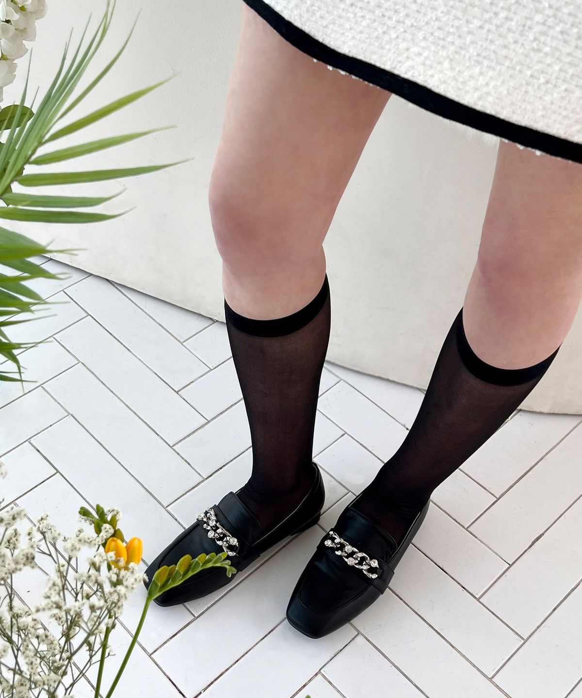 슈하이(SHOEHI) 크리스탈 로퍼 L3002(3 Colors)