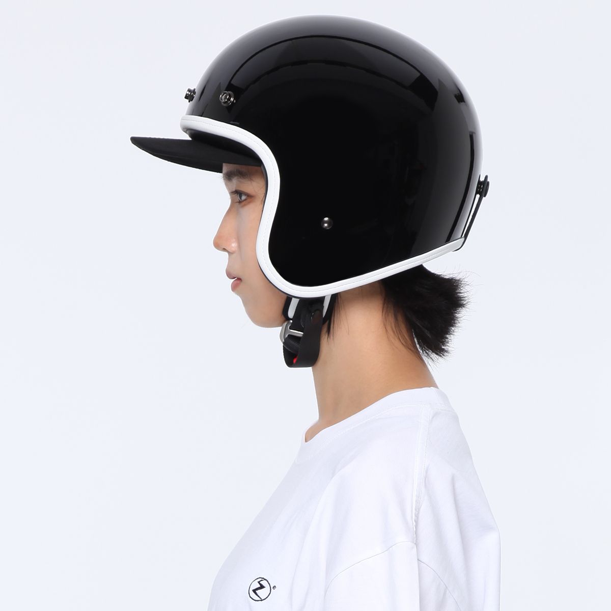 쿤타치(KUNTACH) Mods and Rockers helmet collection - Rockers BLACK GLOSSY