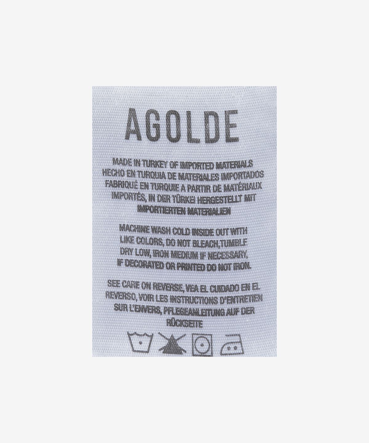 에이골디(AGOLDE) 크리스 크로스 데님 스커트 - 라이트 블루 / A30411141SBOL