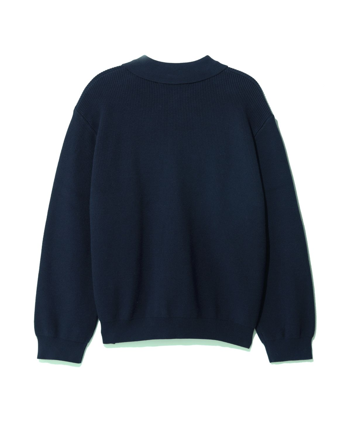 비슬로우(BESLOW) LONG SLEEVE COLLAR KNIT NAVY