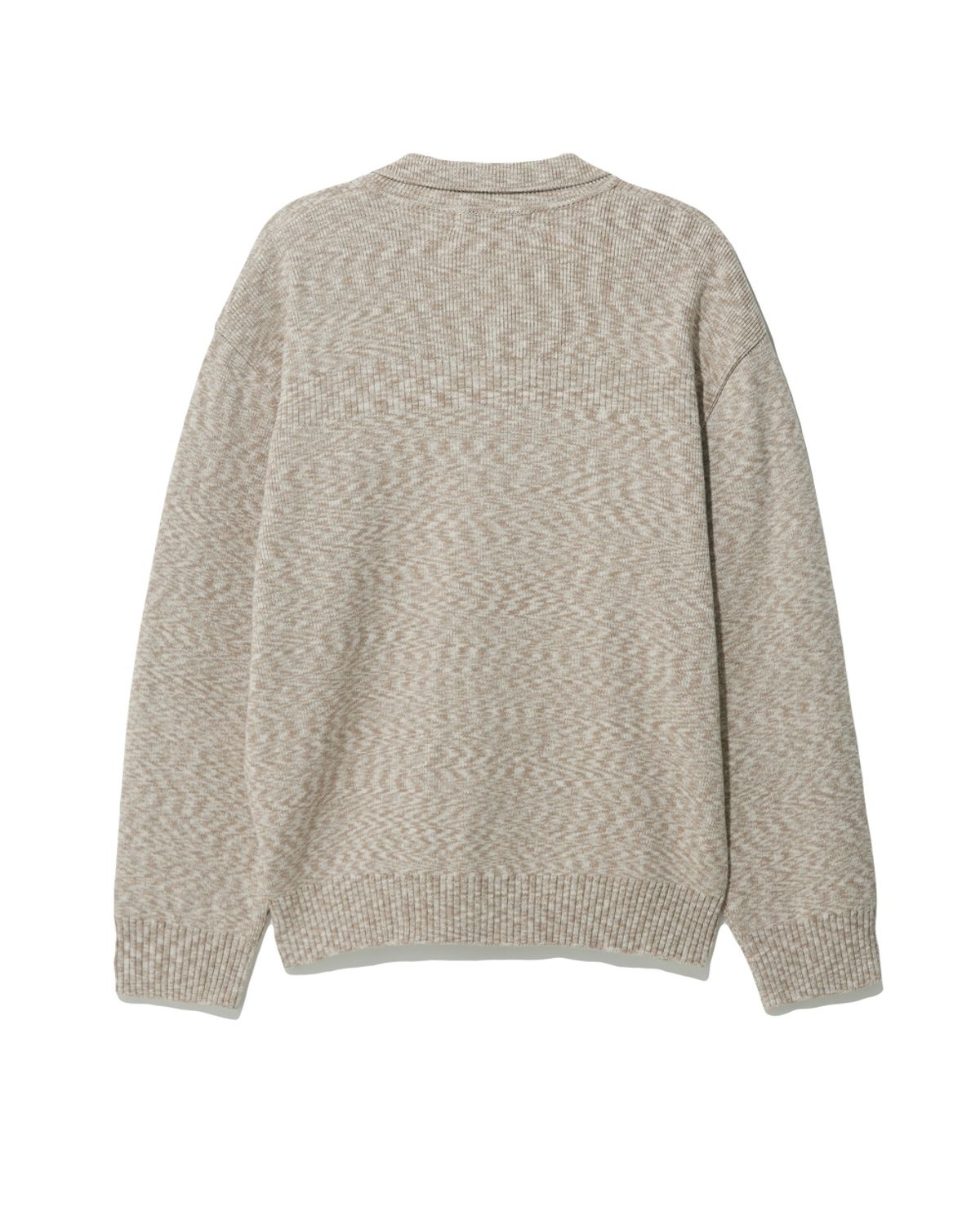 비슬로우(BESLOW) OVERSIZED KNITTED JACKET OATMEAL