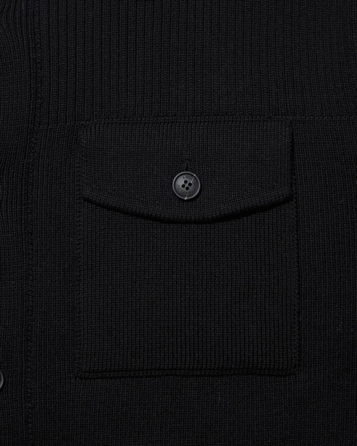 비슬로우(BESLOW) OVERSIZED KNITTED JACKET BLACK