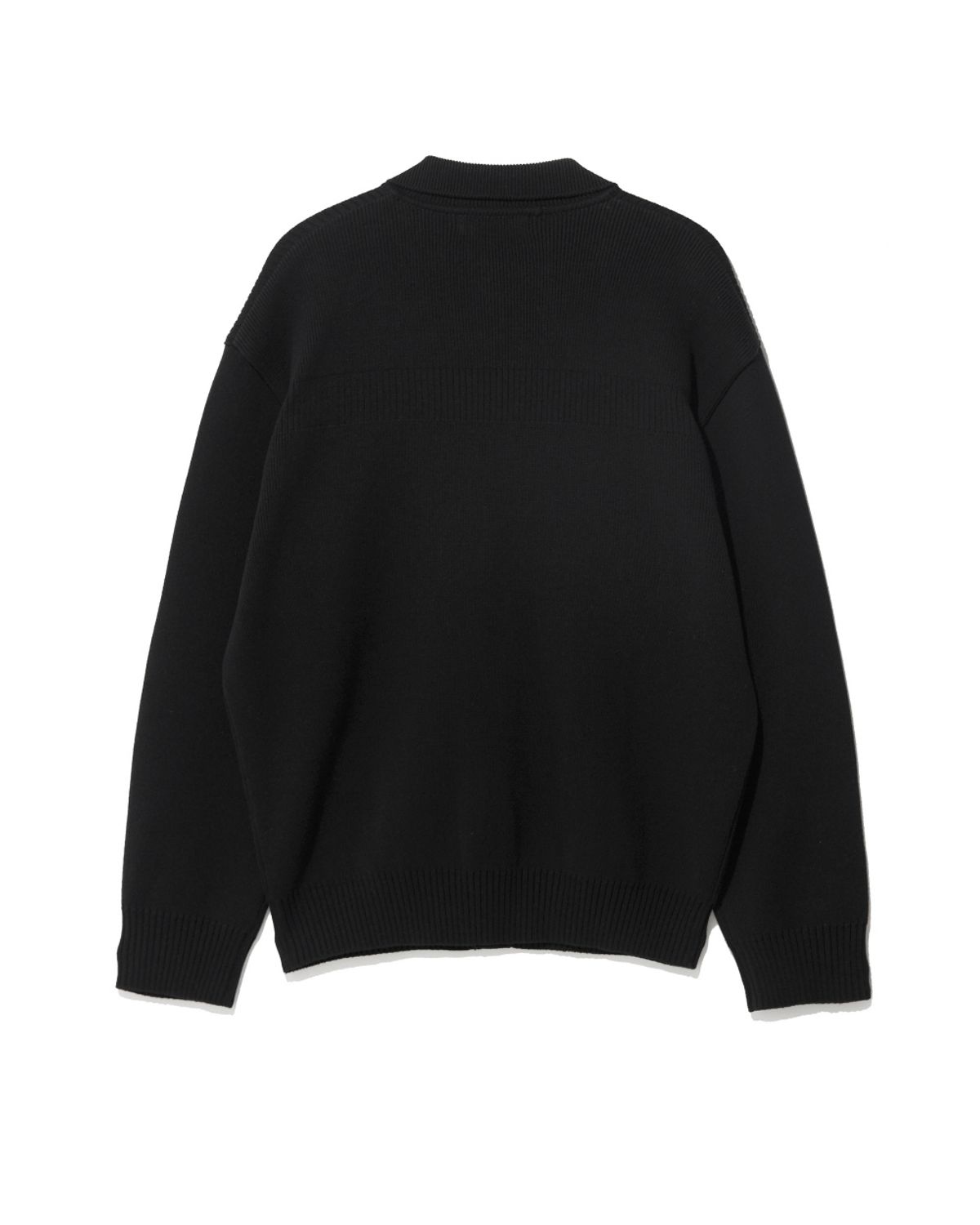비슬로우(BESLOW) OVERSIZED KNITTED JACKET BLACK