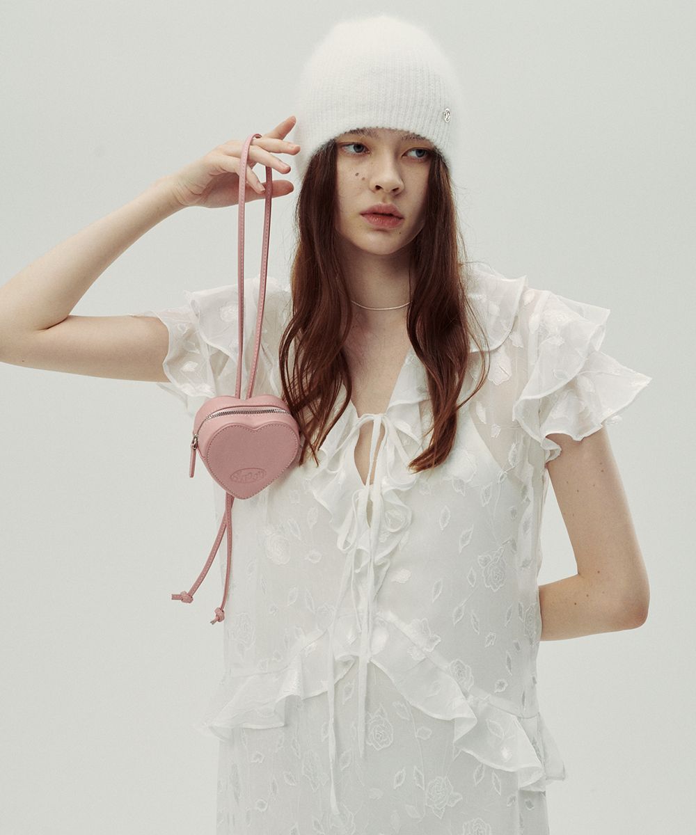 韓国かわいい【SINOON】Heart Handbag ハートハンドバック MUSINSA公式 | SINOON HEART BAG (SOFT PINK)