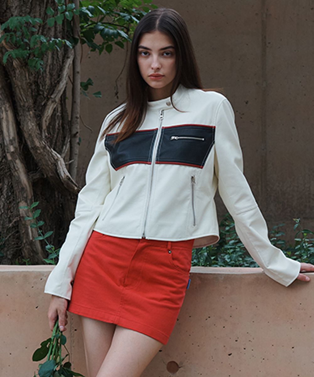 ★sinoon★ FAUX LEATHER SLIM BIKER JACKET SN2C3OJ001_BK MUSINSA | SINOON FAUX LEATHER SLIM BIKER JACKET