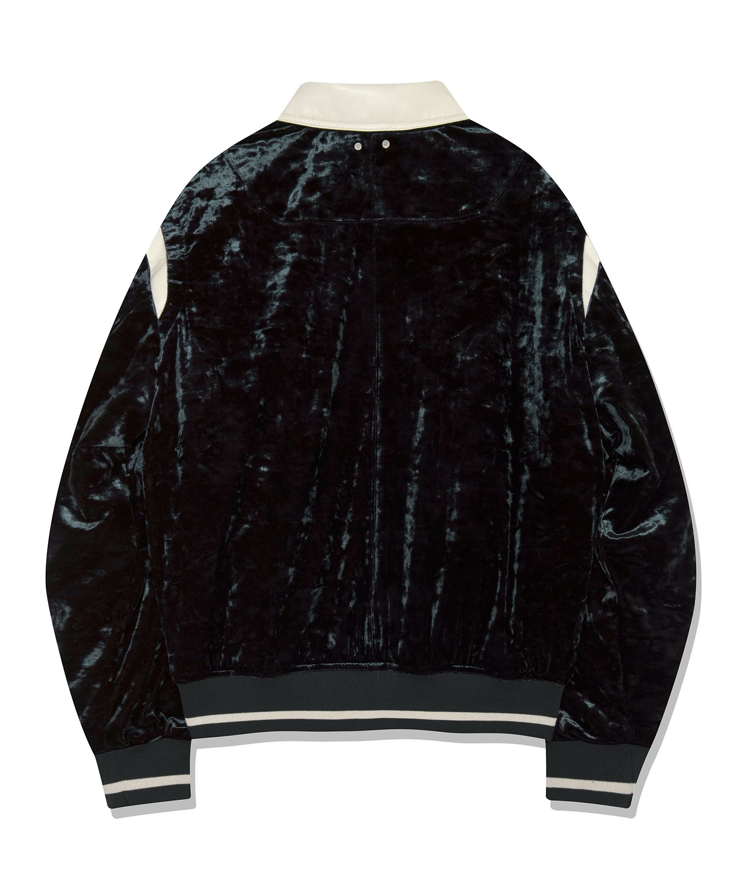 アウターその他 Fallett Leather point velvet varsity jacket velvet green FA2 MUSINSA | FALLETT Leather Point Velvet Varsity Jacket Velvet