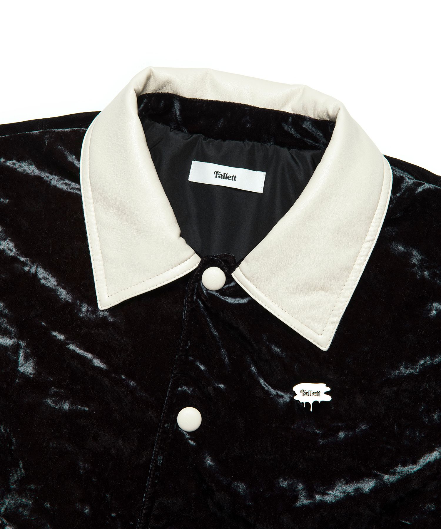 アウターその他 Fallett Leather point velvet varsity jacket velvet green FA2 MUSINSA | FALLETT Leather Point Velvet Varsity Jacket Velvet