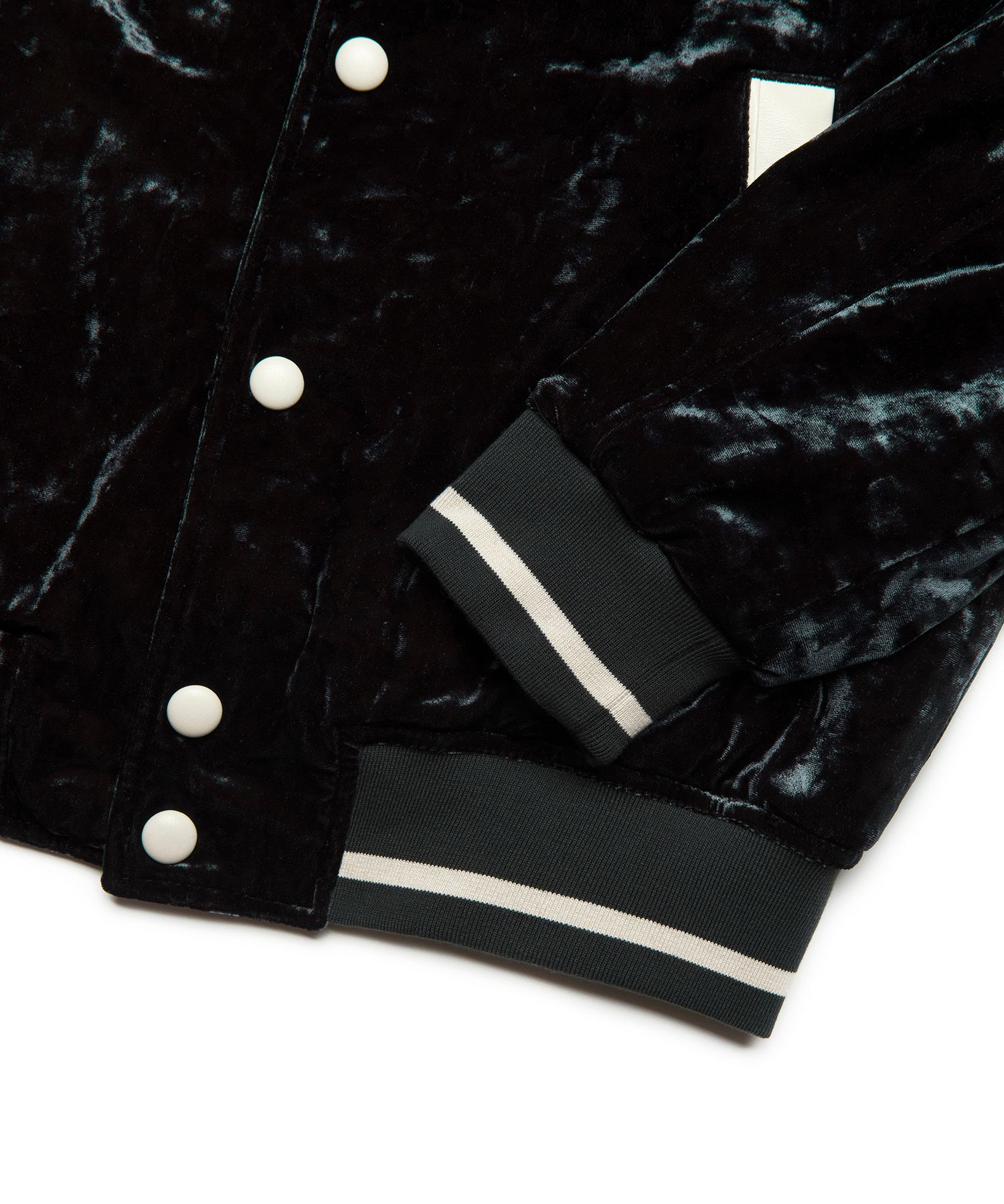 アウターその他 Fallett Leather point velvet varsity jacket velvet green FA2 MUSINSA | FALLETT Leather Point Velvet Varsity Jacket Velvet