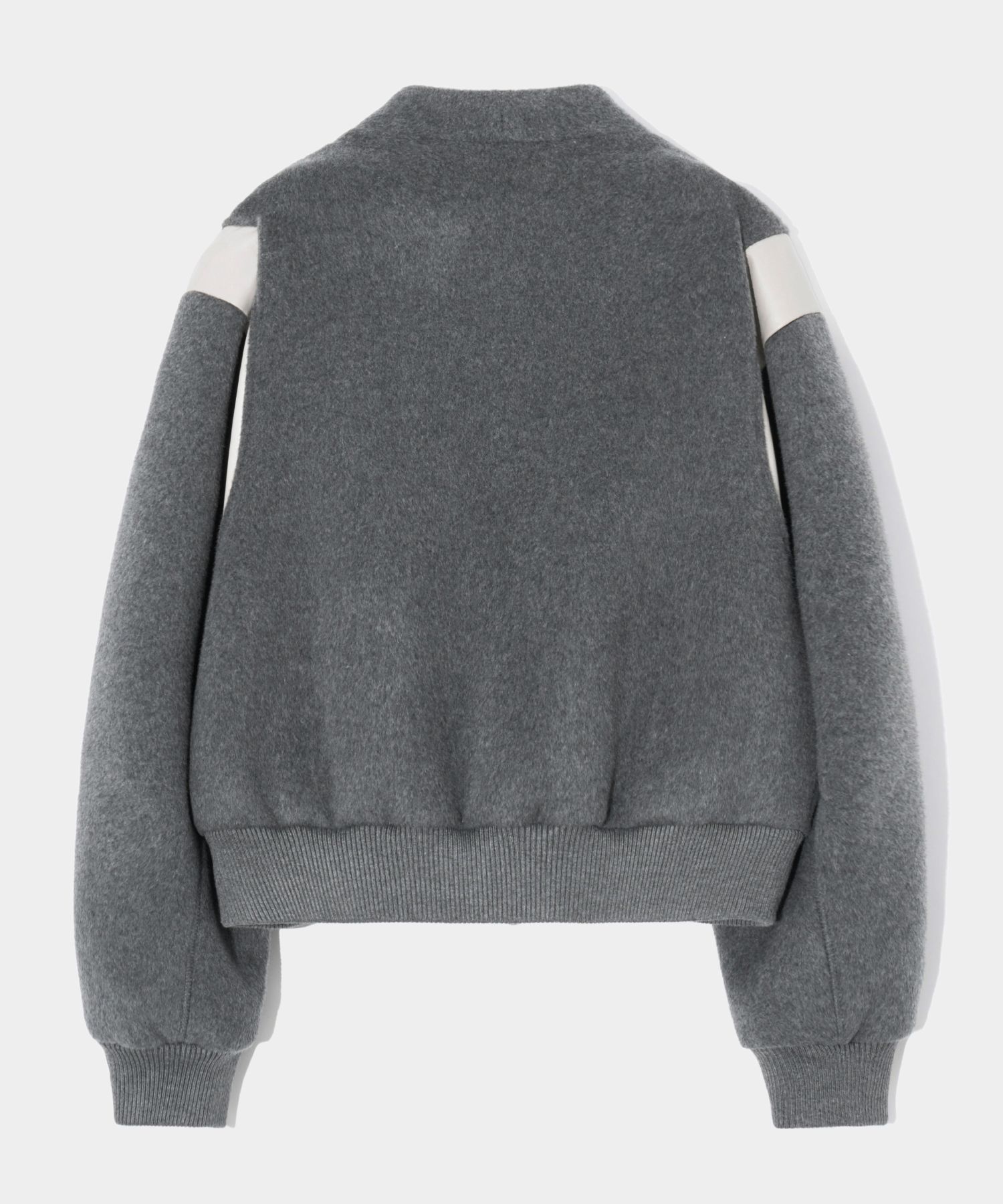ジャケット・アウター SATUR PERCY COLLARLESS VARSITY JACKET MUSINSA | SATUR Percy collarless varsity jacket charcoal gray