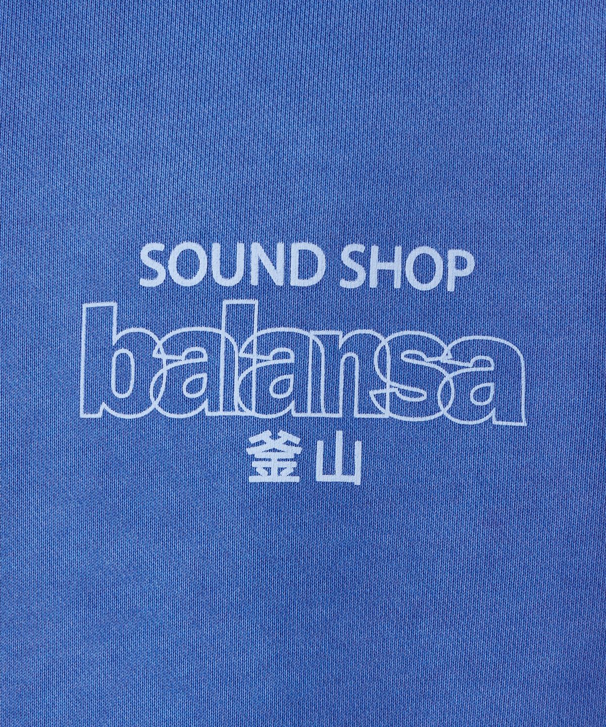 발란사(BALANSA) SSB LOGO GARMENT DYEING HOODIE(BLUE)