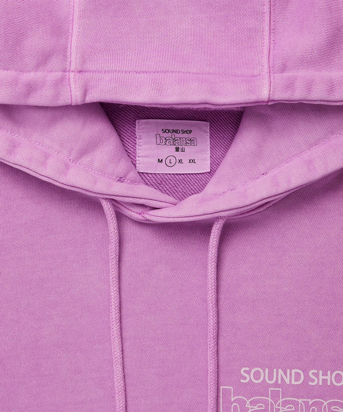 발란사(BALANSA) SSB LOGO GARMENT DYEING HOODIE(PINK)
