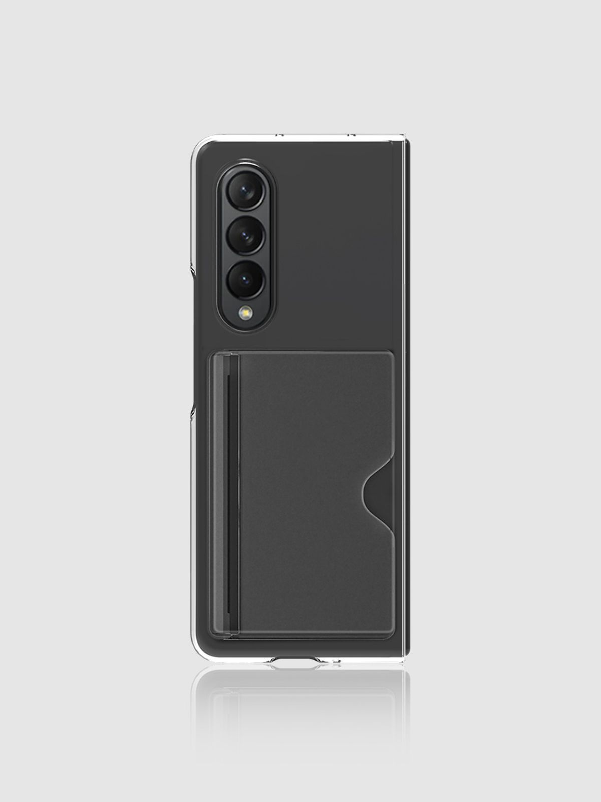 디자인스킨(DESIGNSKIN) 갤럭시Z폴드4 피닉스 프로 카드슬롯 케이스 - 클리어