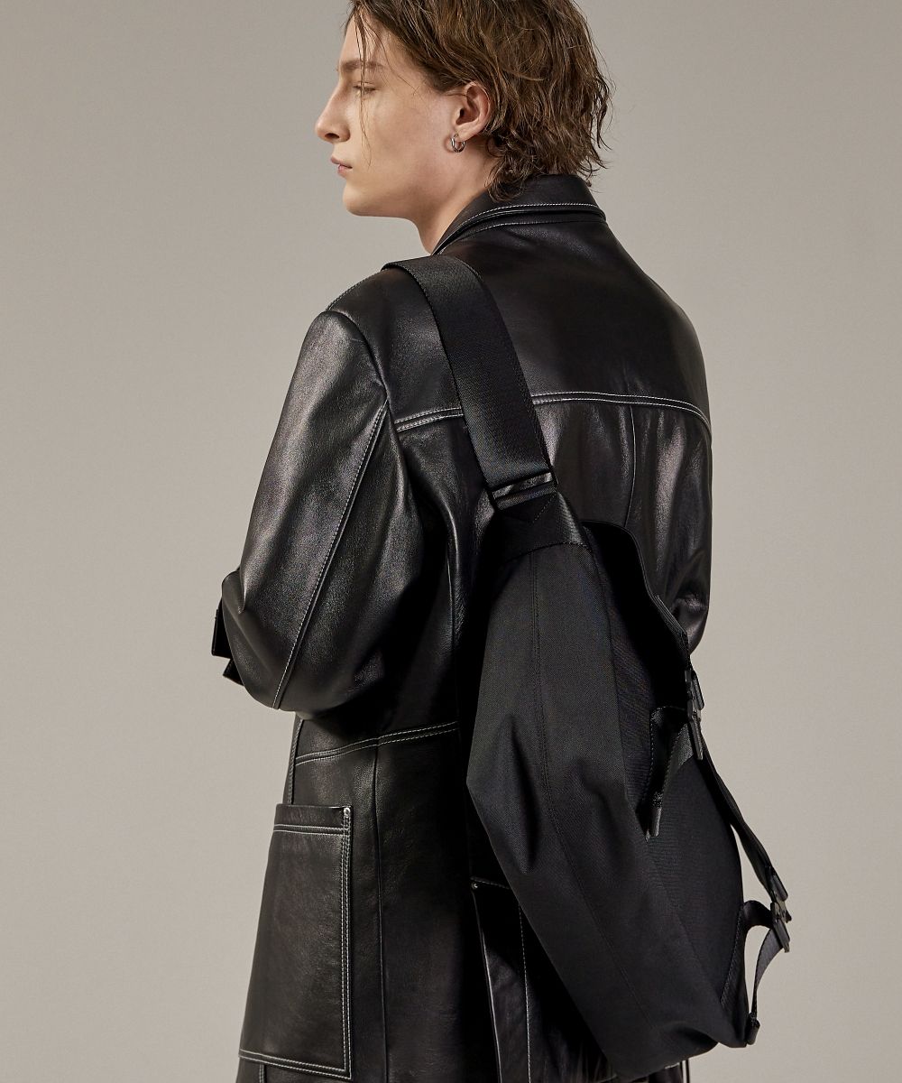 【MUCENT】 REKE DOUBLE BUCKLE CROSS BAG  /追跡付 369940486_861762245315990_4910