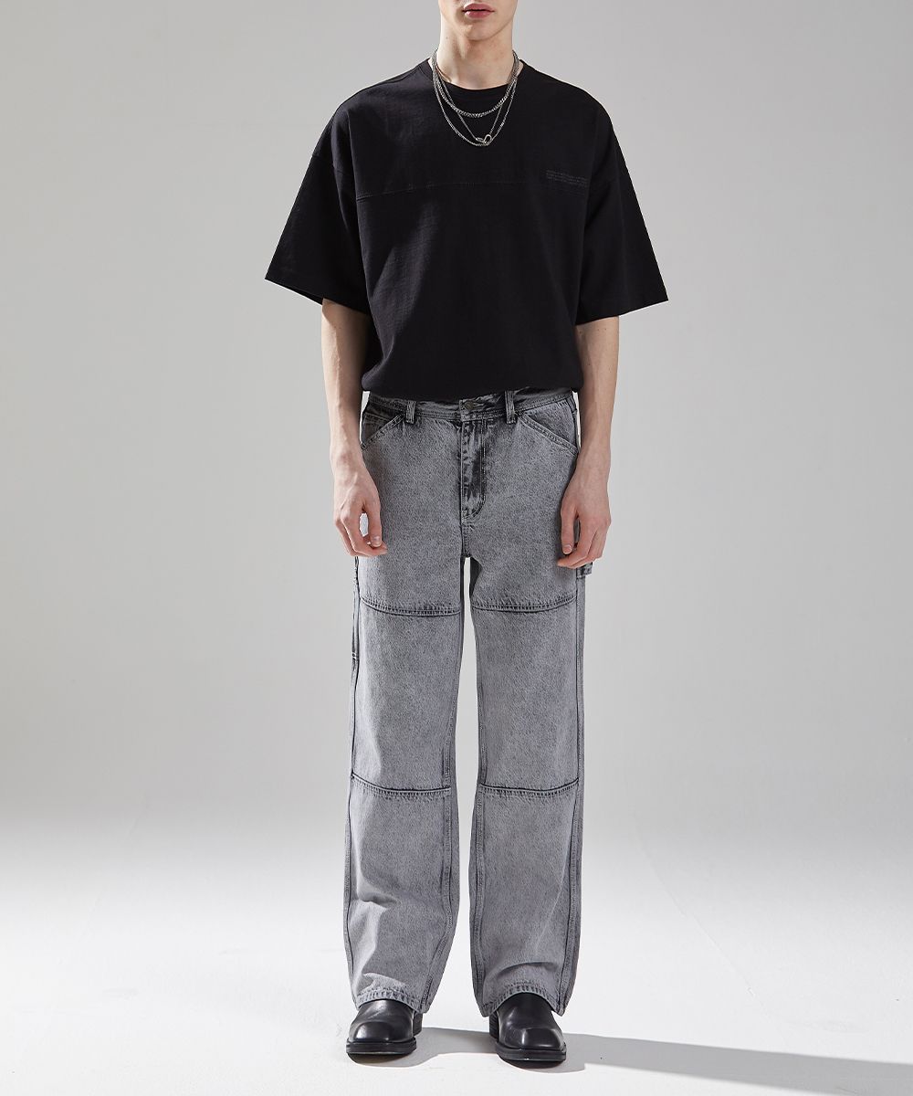 【MAISON MINED】24FW★ WHITE SPREAD CARPENTER DENIM MUSINSA | MAISON MINED WHITE SPREAD CARPENTER DENIM