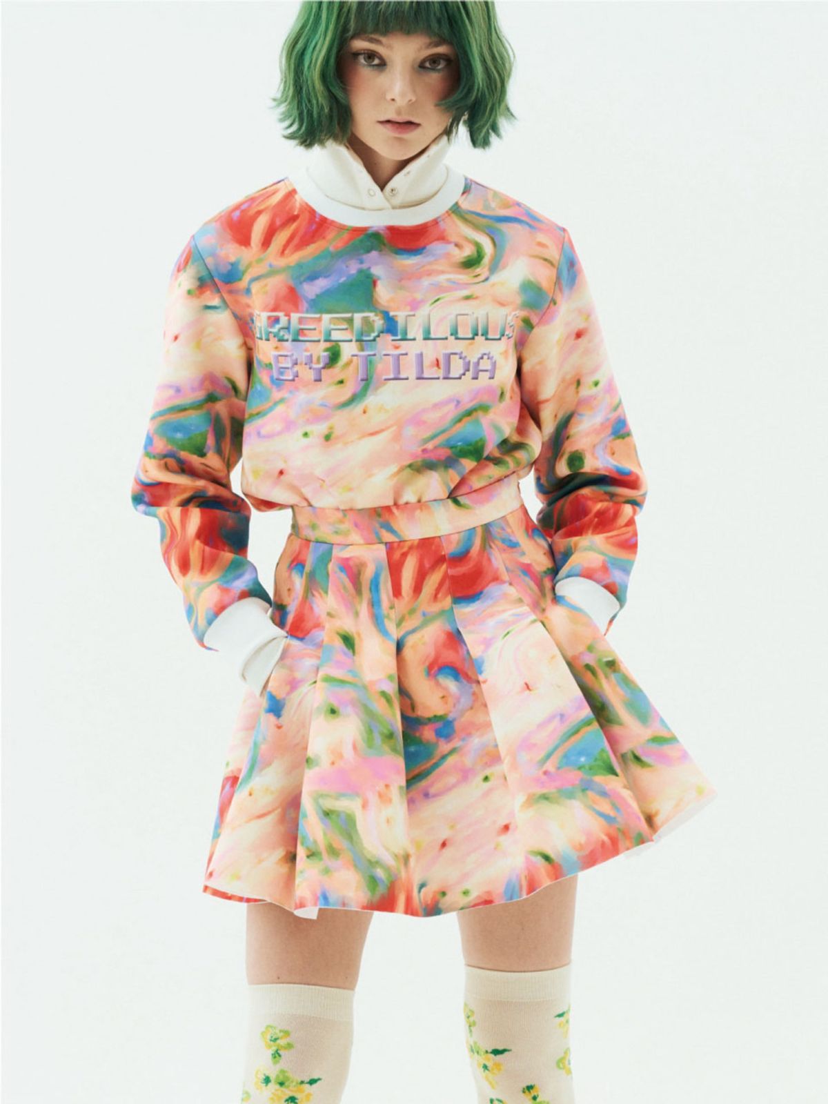 그리디어스(GREEDILOUS) Liquid flare Skirt