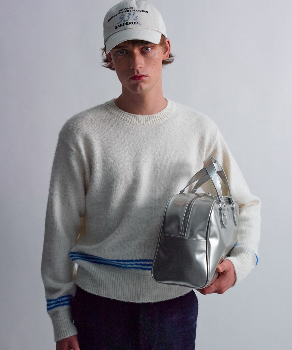 문선 아카이브(MOONSUN ARCHIVE) ESSENTIAL_MSS Enamel Bowling Bag [Silver]