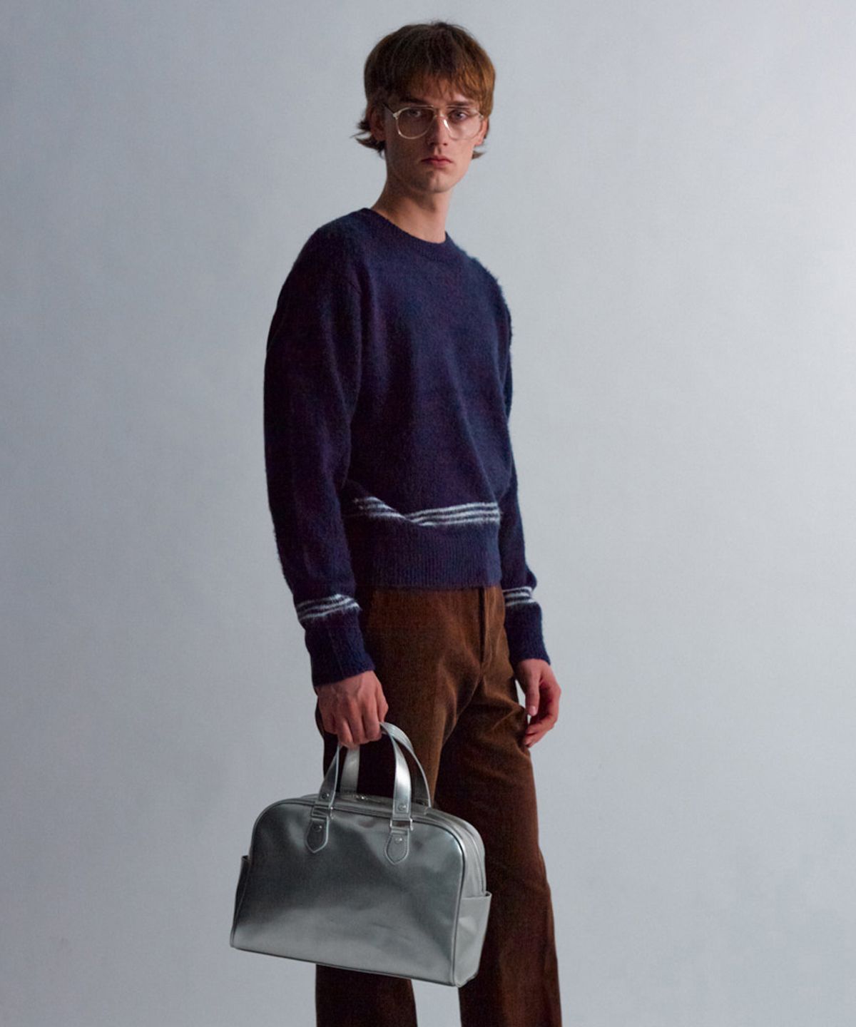 문선 아카이브(MOONSUN ARCHIVE) ESSENTIAL_MSS Enamel Bowling Bag [Silver]